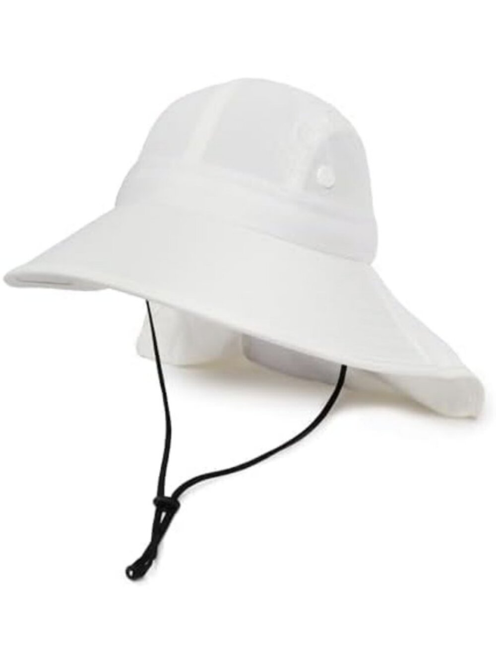 Wide Brim Neck Cape Ponytail Hat for Women - Sun Protection & Stylish Design